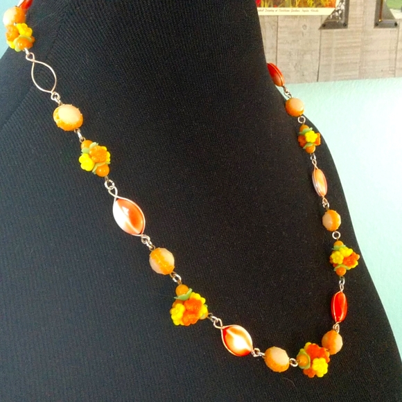 Vintage Jewelry - Vtg WEST GERMANY Beaded Neclace